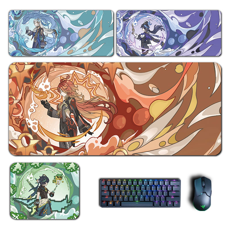 Gaming Accessories Keyboards - Anime Genshin Impact Mouse Pad Hu