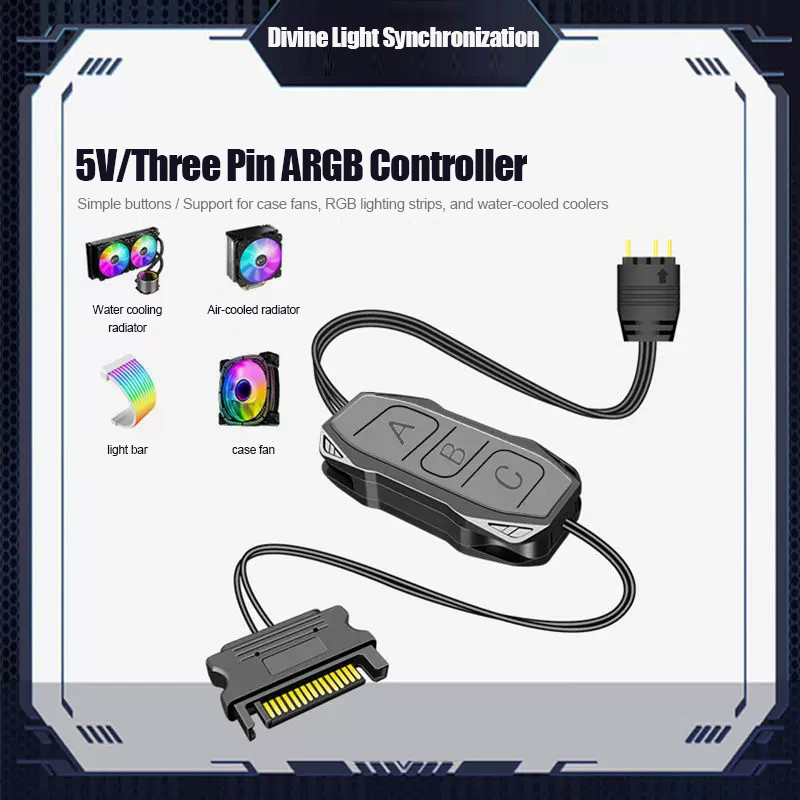 Fan Hub Rgb Controller - Shenguang Synchronous 5V3 Pin ARGB Controller