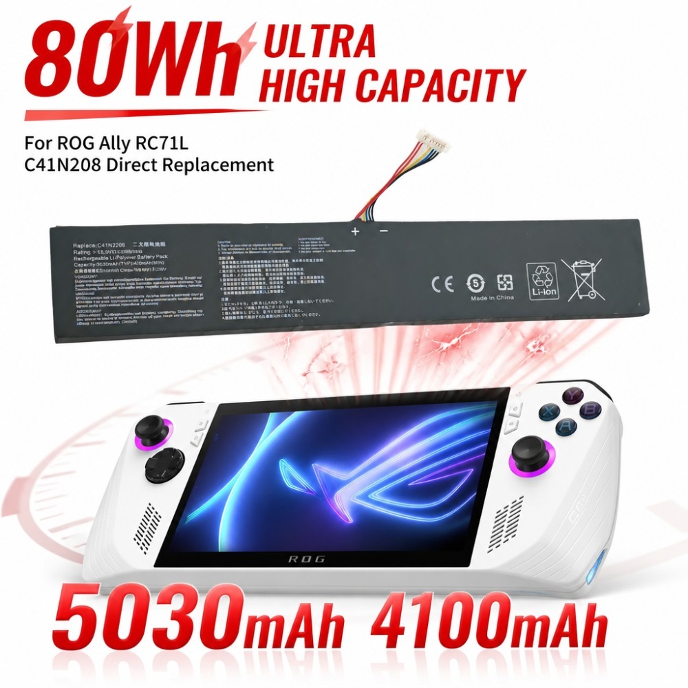 80Wh 5030mAh 4100mAh For ASUS  - Gaming Accessories Asus 评论和价格
