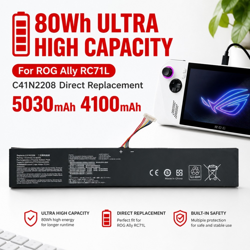 80Wh 5030mAh 4100mAh For ASUS  - Gaming Accessories Asus 评论和价格