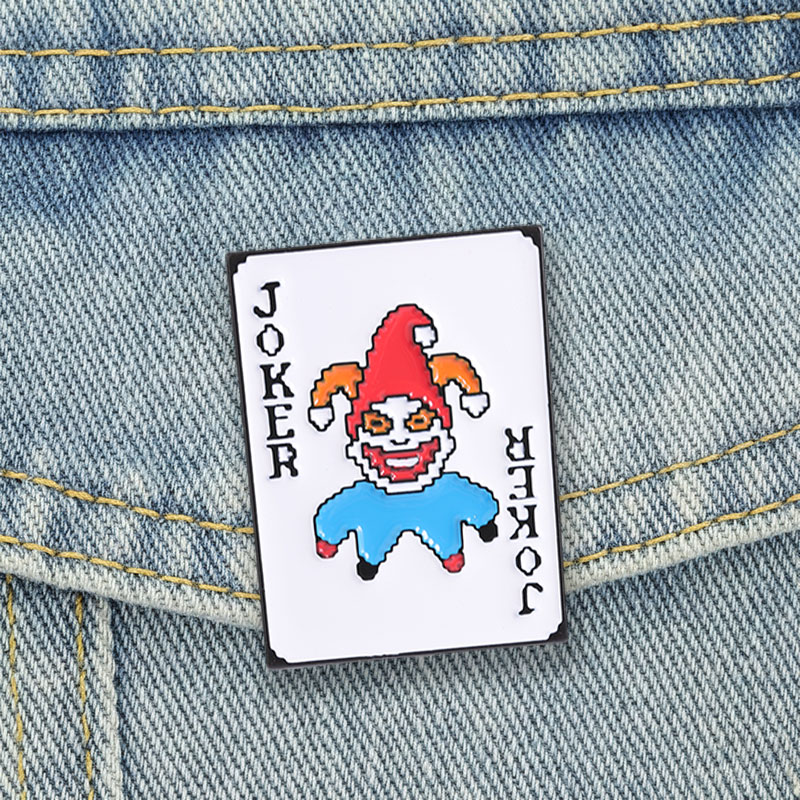Poker Joker Enamel Pins Pixel  - Joker Gaming Accessories 评论和价格