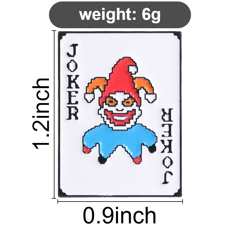 Poker Joker Enamel Pins Pixel  - Joker Gaming Accessories 评论和价格