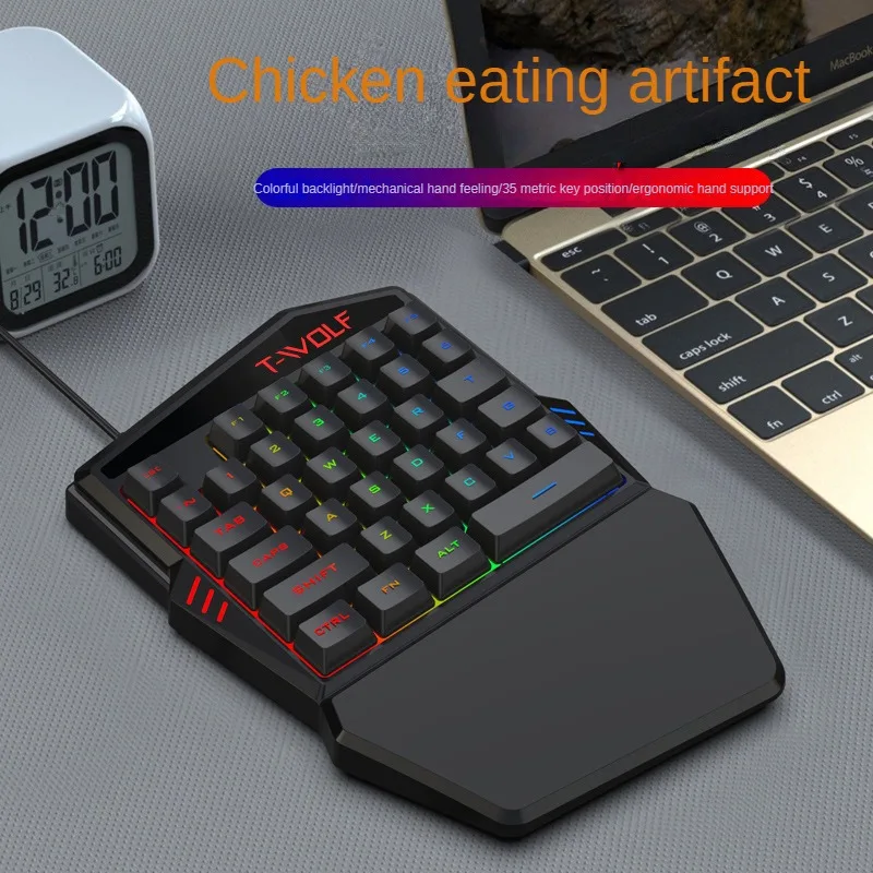 T-WOLF TF900 One Handed Keyboa - Gaming Accessories Bundle 评论和价格