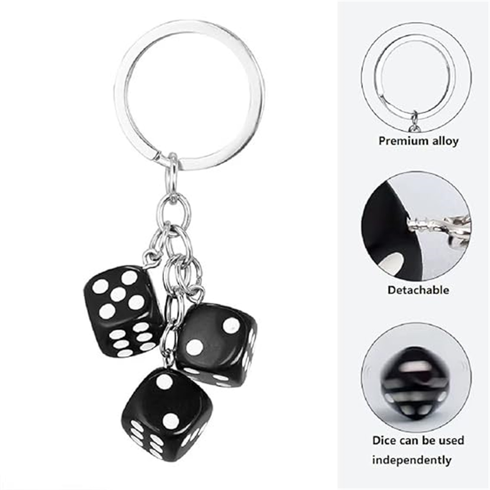 Cute 3D Dice Keychain Gaming R - Gaming Accessories Gifts For Men 评论和价格