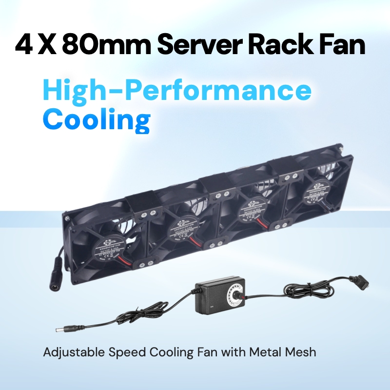 4-Pack 80mm X 25mm High-Speed  - Fan Hub Rgb Controller 评论和价格
