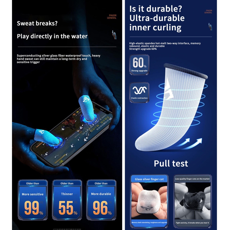 1 Pair Gamer Finger Sleeves Sw - Gaming Accessories Bundle 评论和价格