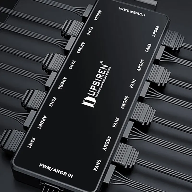 UPSIREN HU-8 Chassis Fan Hub，8 - Fan Hub Rgb Controller 评论和价格