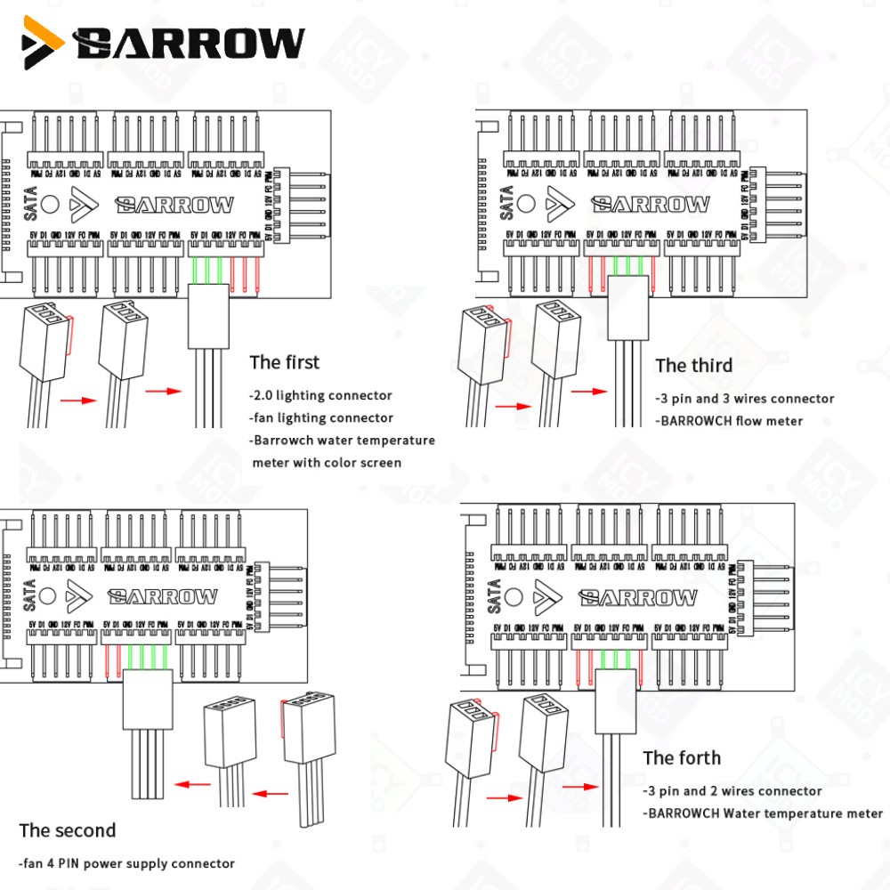 Barrow 7-Port Fan Controllers  - Fan Hub Rgb Controller 评论和价格