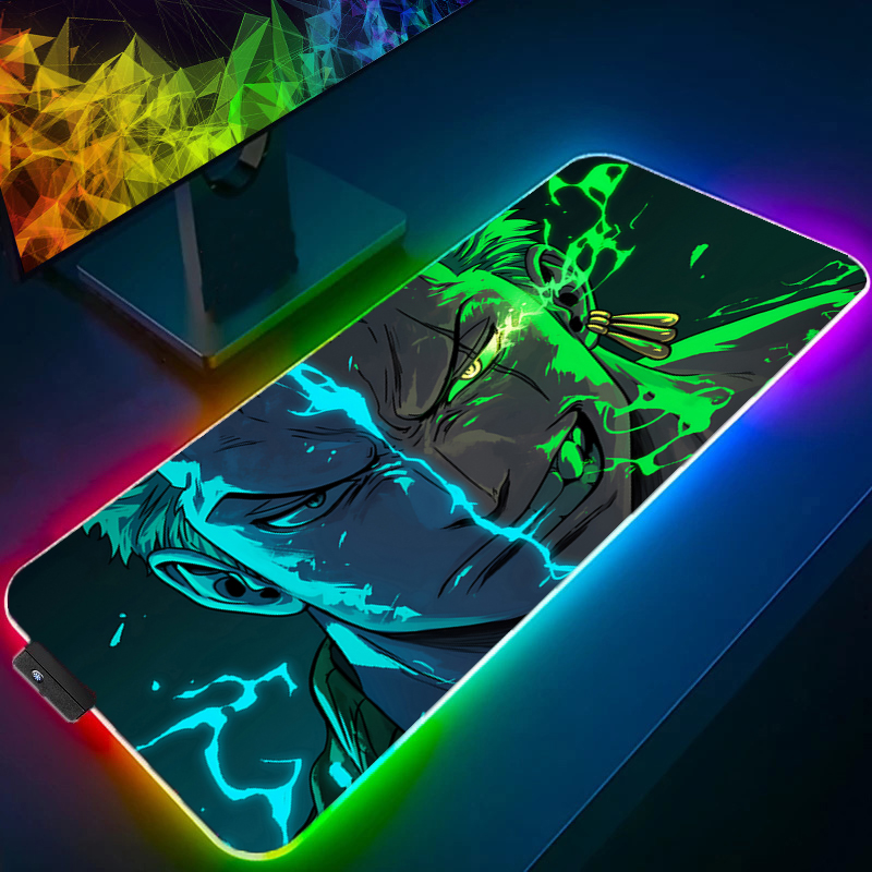 ONE PIECE Zoro Mouse Pad RGB G - Gaming Accessories Tablet 评论和价格