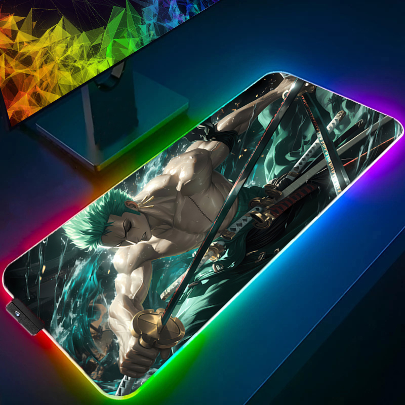 ONE PIECE Zoro Mouse Pad RGB G - Gaming Accessories Tablet 评论和价格