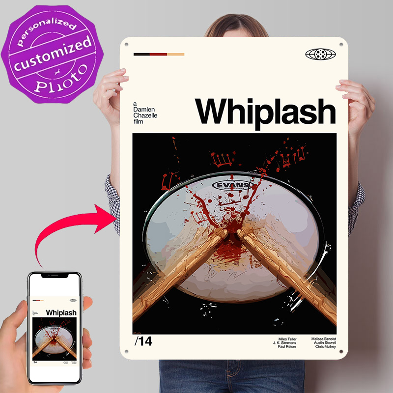 Whiplash Poster Retro 3D Print - Gaming Accessories Gifts For Men 评论和价格