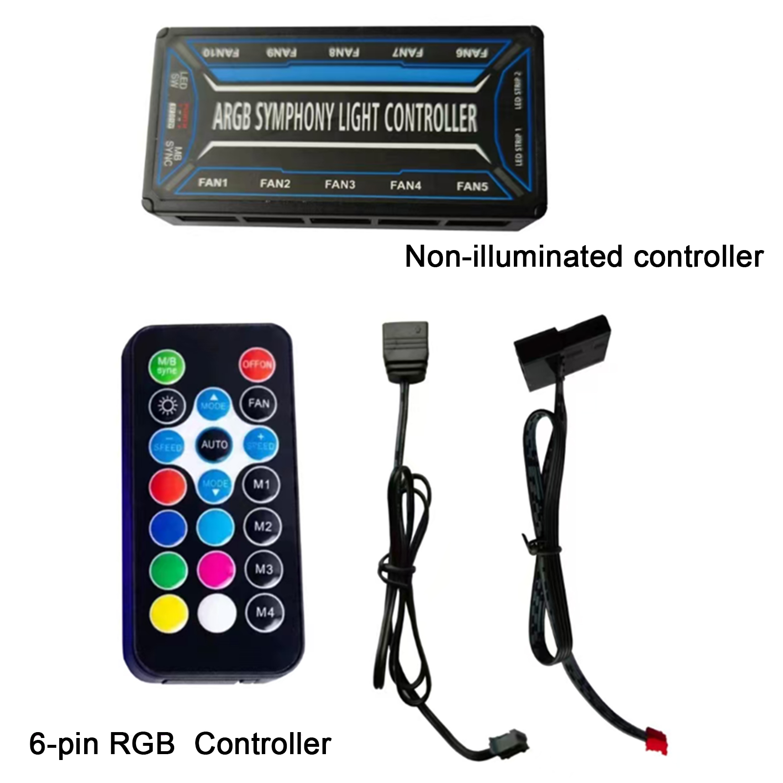 6Pin 10-Port PC Case Fan Split - Fan Hub Rgb Controller 评论和价格