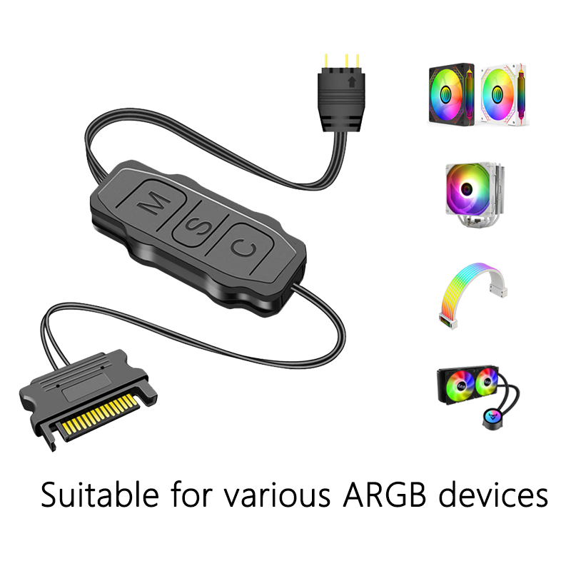 GPUHOLD SATA Interface 5V 3PIN - Fan Hub Rgb Controller 评论和价格