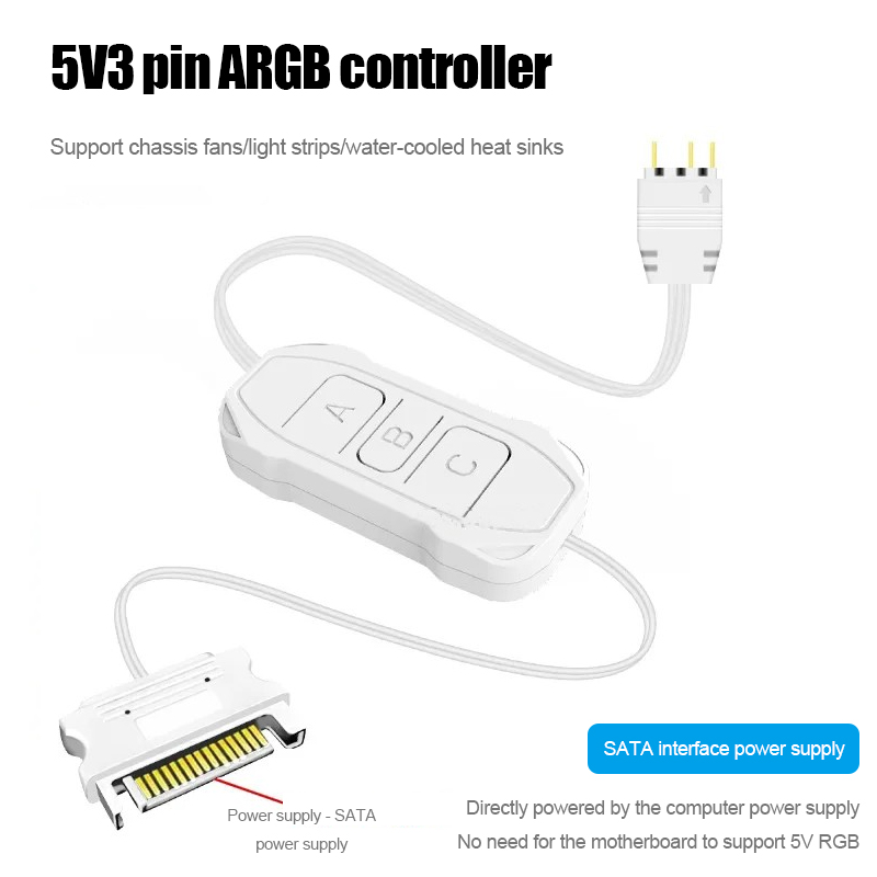 Shenguang Synchronous 5V3 Pin  - Fan Hub Rgb Controller 评论和价格