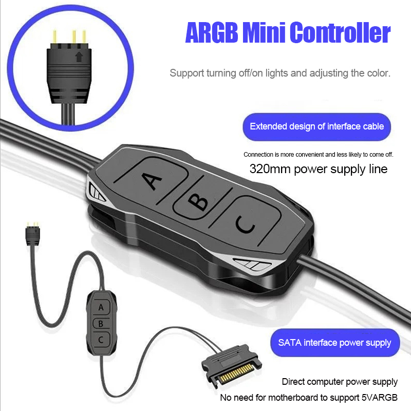 Shenguang Synchronous 5V3 Pin  - Fan Hub Rgb Controller 评论和价格