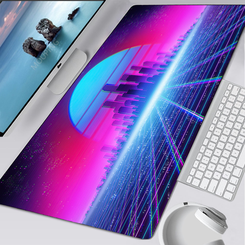 Vaporwave Mousepad Retrowave/s - Gaming Accessories For Table 评论和价格