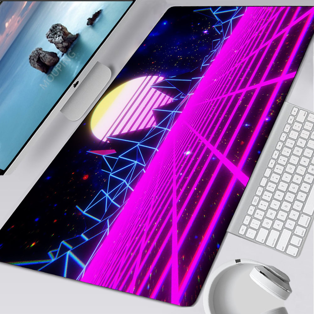 Vaporwave Mousepad Retrowave/s - Gaming Accessories For Table 评论和价格