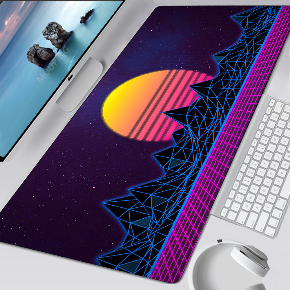 Vaporwave Mousepad Retrowave/s - Gaming Accessories For Table 评论和价格