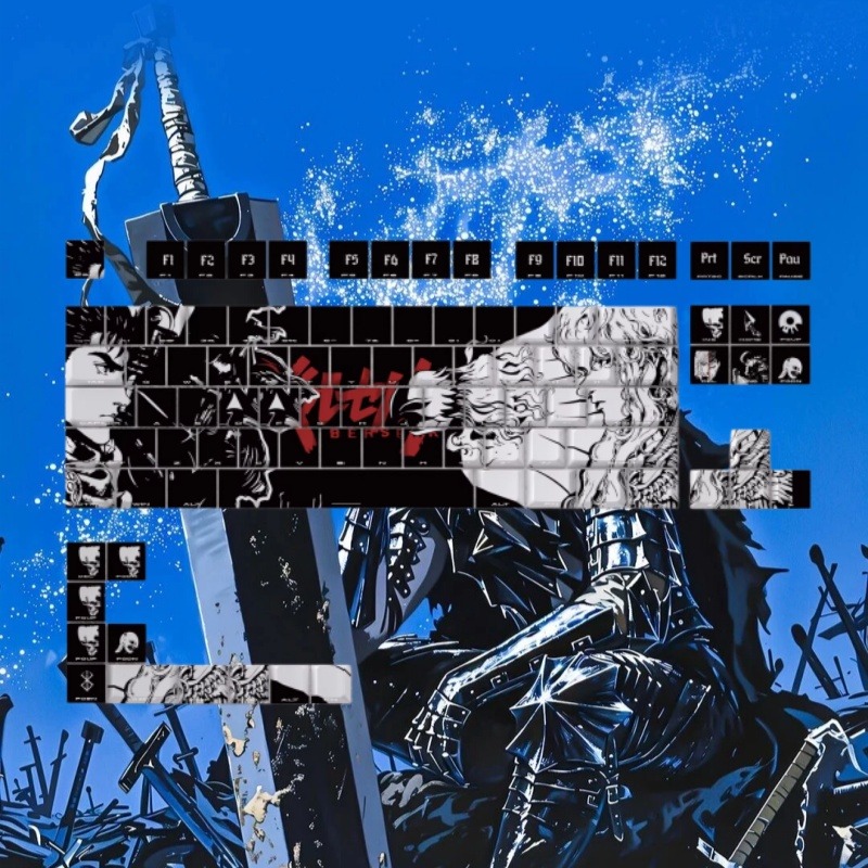 BERSERK Theme Anime Keycap 98  - Gaming Accessories Tablet 评论和价格
