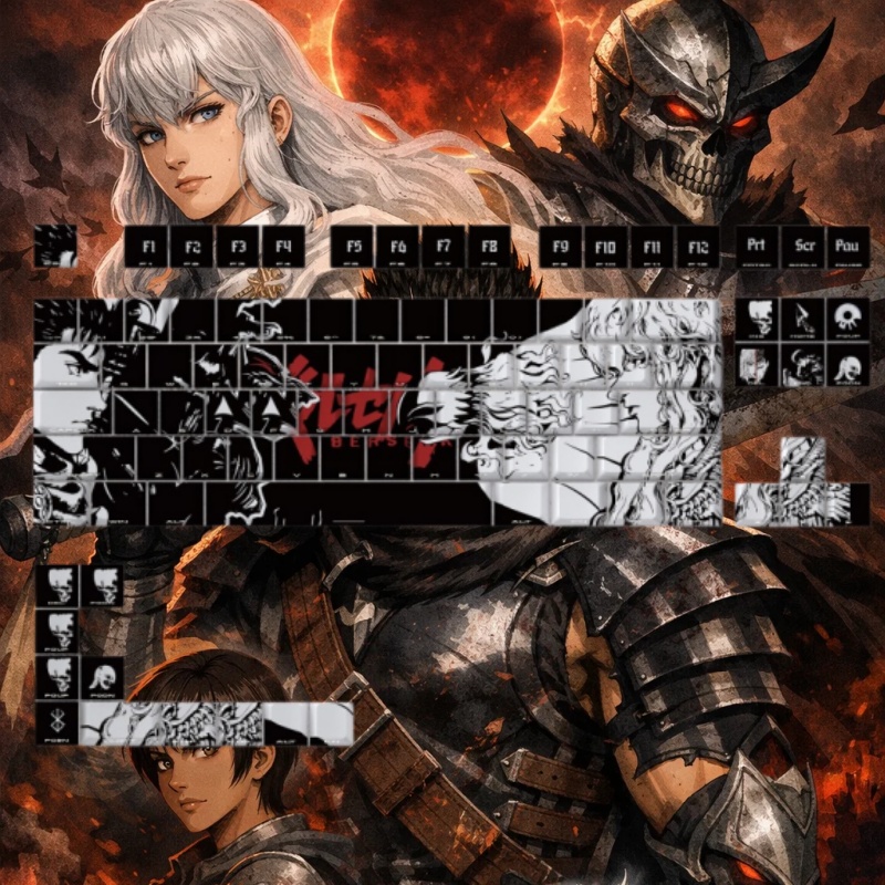 BERSERK Theme Anime Keycap 98  - Gaming Accessories Tablet 评论和价格