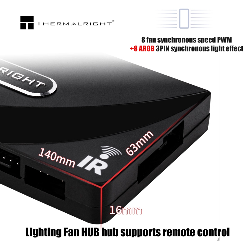 Thermalright 1 To 8 4 PIN PWM  - Fan Hub Rgb Controller 评论和价格